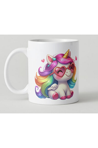 OEM Cana personalizata din ceramica alba cu model unicorn, INOVATIX®. 330 ml