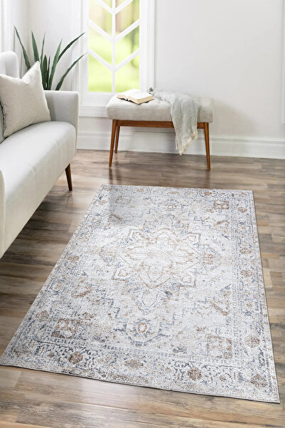 SARAZ HALI E376 Eskitme Halı Vintage Halı Yolluk Dokuma Halı Makinede Salon H...