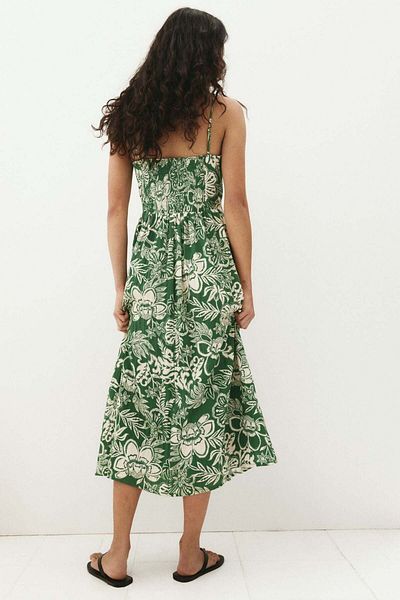H&M Linen-blend Midi Dress