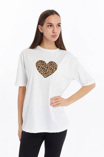 CNR TEKSTİL TRIOC OVERSIZE CU DESIGN INIMĂ CU MODEL DE LEOPARD
