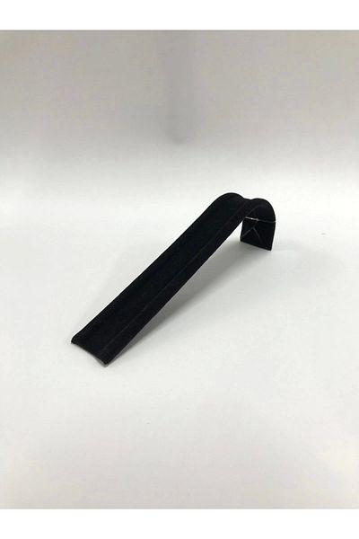 MeGass Dekor Domestic Production Metal Hair Suede Fabric Black Color Bracelet-Watch Display Stand