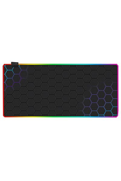 FlashHawk RGB Gaming Mouse Pad 800*300mm Size,14 LED Modes Extended Large Table Desk Mat Mousepad