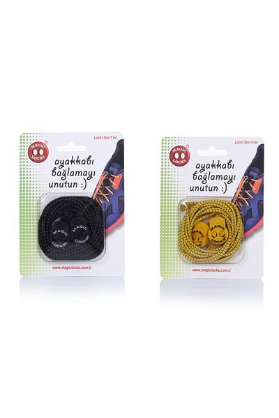 Magiclocks Magic Locks Round Smart Shoe Laces Set of 2