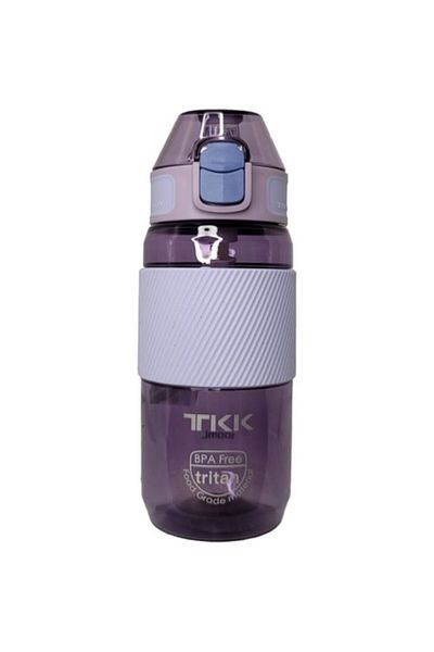 Vagonlife Lilac 500 ml Tritan Water Bottle - Silicone Straw Flask