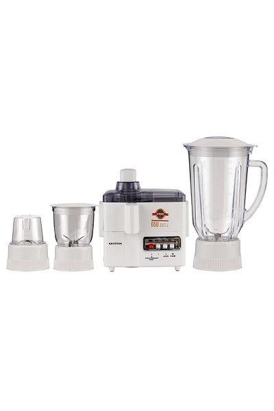 KRYPTON 4-in-1 Juicer & Food Processor, 650W, 2-Speed Pulse, 1.8L Jar, Blender, Chopper, Grinder, Mincer
