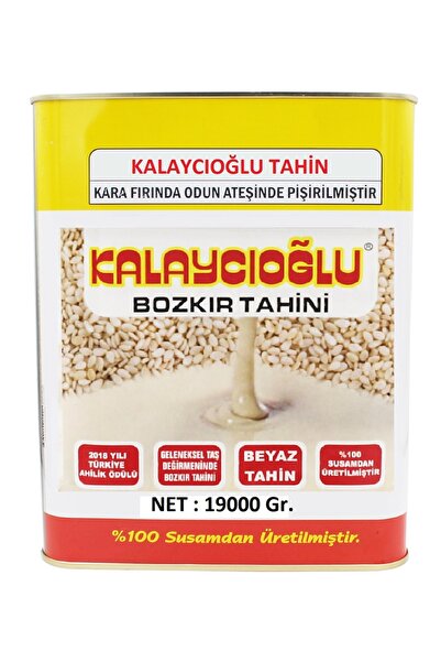 Kalaycıoğlu Beyaz Bozkır Tahini 19 Kg Teneke