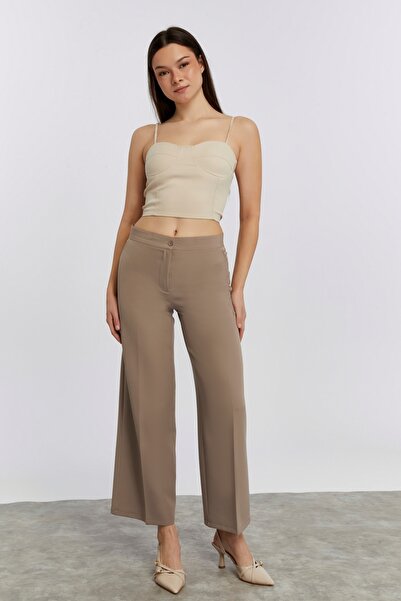 CNR TEKSTİL Women's Loose Cut Fabric Pants