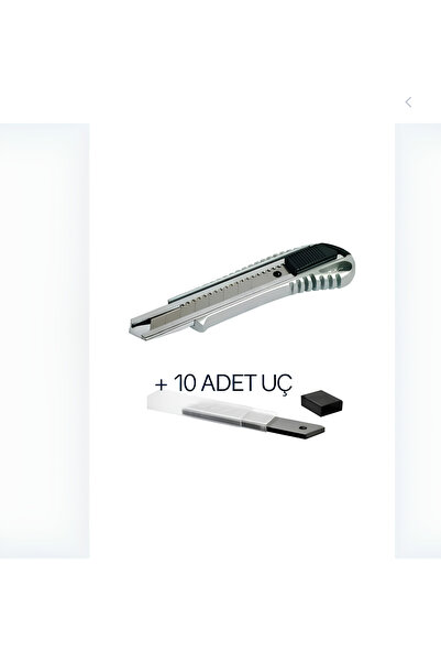 GÖNEN Alüminyum Gövde 18mm Profesyonel Falçata Bıçak 10 Ad.yedek Bıçak (MAKET...