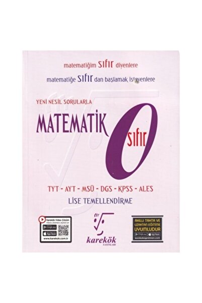 Karekök Yayıncılık Karekök- Tyt-ayt Matematik Sıfır (matematik Dersim Sıfır D...