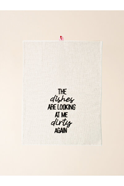 Galia Textile Dirty Dishes Punch Işlemeli Mutfak Kurulama Bezi Havlusu