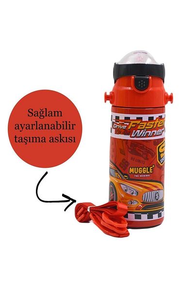 MUGGLE Steel Flask with Straw MT2350