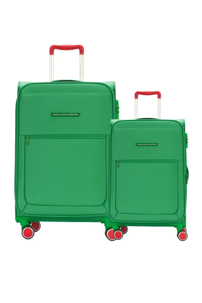 United Colors of Benetton Benetton 2'li Valiz Seti Büyük Ve Kabin Boy Lüx Kum...