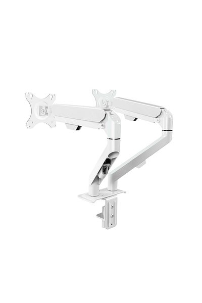 FlashHawk Dual Monitor Desk Mount, Full Motion Swivel Computer Monitor Arm for 17 to 30 inch