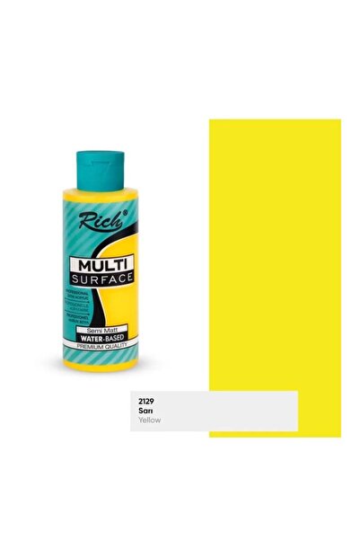 Rich Multi Surface 2129 Sarı Akrilik Boya 120cc