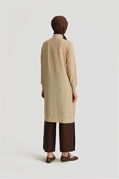 Armine Fermuar Detaylı Tunik 25yt433 Bej