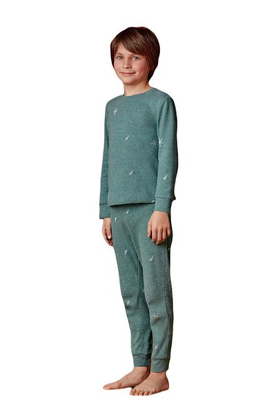 Nautica Boy's Green Pajama Suit B634