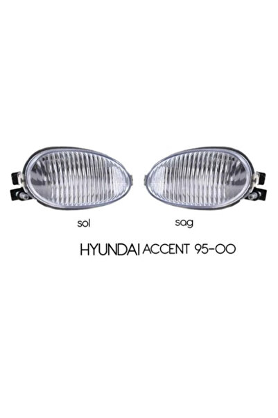 caralp Hyundai Accent Yumurta Kasa 1995-2000 Uyumlu Sis Lambası Sis Farı Takı...