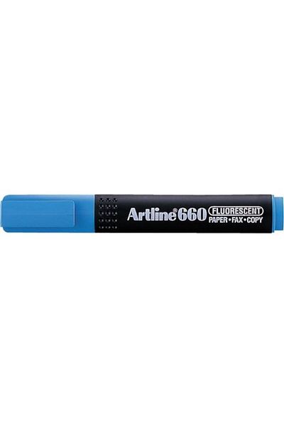 artline 660 Highlighter Pen Cut Tip: 1.0-4.0mspace Blue