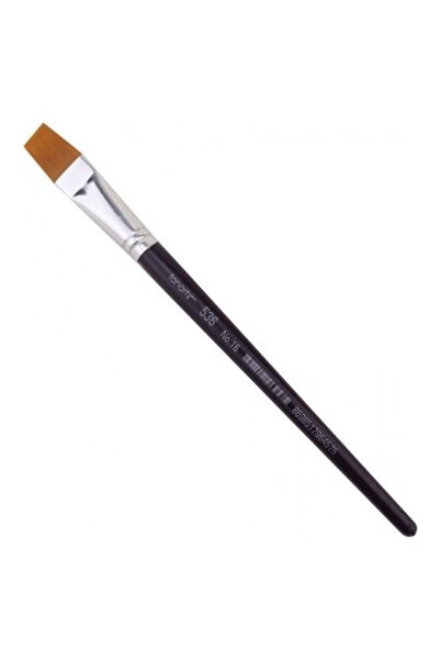 Fanart فرشاة أكاديمي سيري 536c ذات الشعر الصناعي المسطح (مقبض ملون) رقم: 18