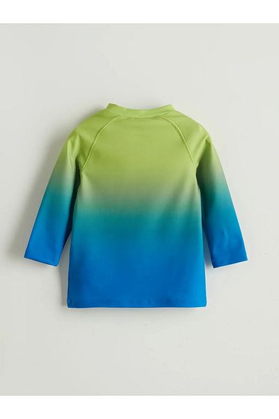 LC Waikiki Lcw Kids Green Color Block Baby Boy Swimming Wear Top