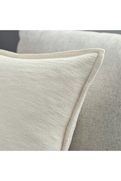 IKEA LAGERPOPPEL Cushion Cover by IKEA, Off-White, 50x50 cm – 100% Recycled Polyester
