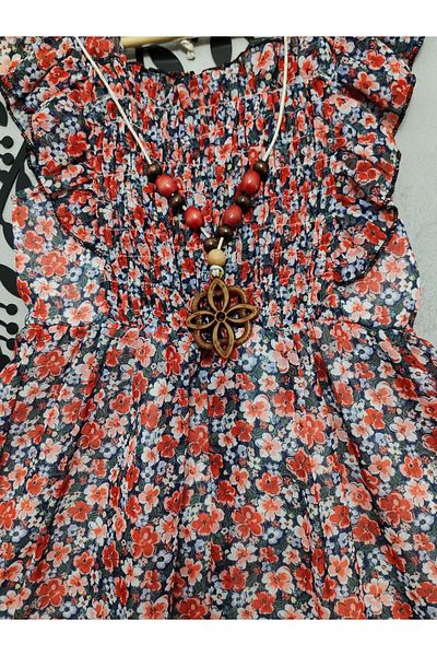 Beray Bebe Floral Chiffon Girl's Dress