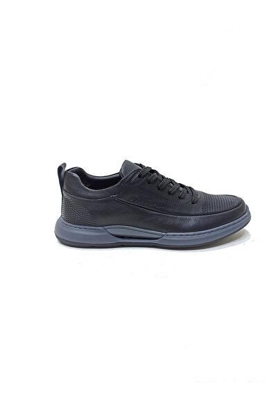 MARCOMEN SİYAH DERİ ERKEK SNEAKER AYAKKABI