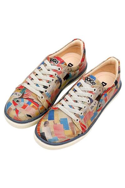 Dogo Vegan Leather Sneakers - Women's Colorful Shoes for Hi Fish Design