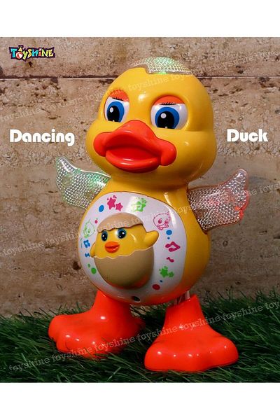 AWH Dancing Duck with Music, Flashing Lights & Real Dancing Moves – Fun Musical Toy for Toddlers