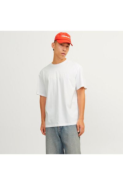 Jack & Jones Ανδρικό λευκό μπλουζάκι Frederiksberg (12262494-BW)