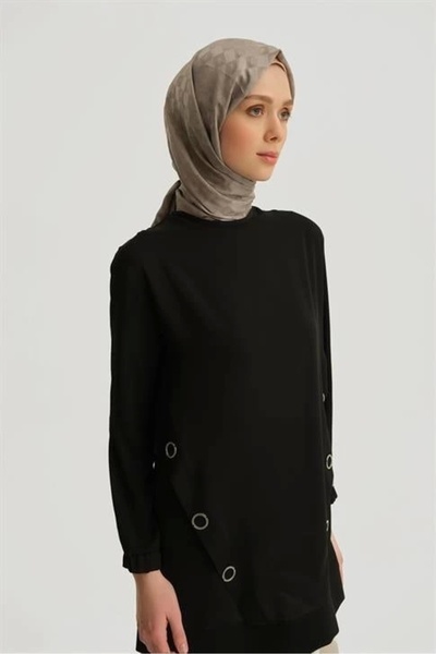 Armine Aksesuar Detaylı Tunik 25yt415 Siyah