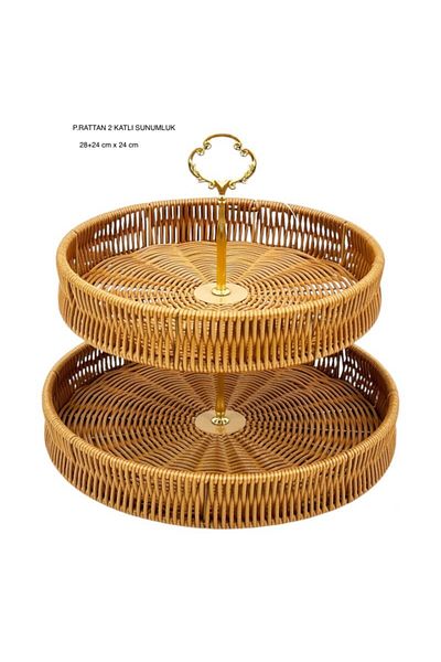 Amentes Τα μετρήματα του παρουσιαστή rattan στην εικόνα και το προϊόν θα έρθουν