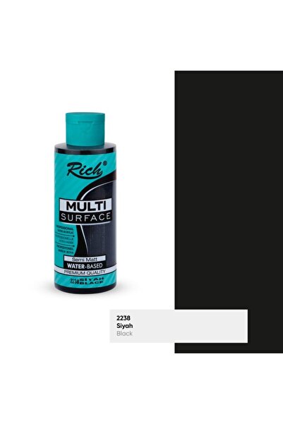 Rich Multi Surface 2238 Siyah Akrilik Boya 120cc