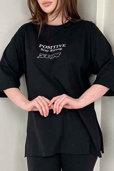 Gizce Postive Black T-Shirt