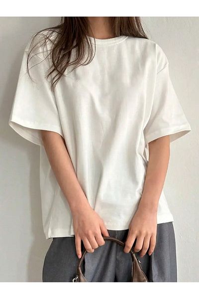Touz Moda Μπλουζάκι ρετρό με φτερό αγγέλου με στάμπα Unisex Oversize