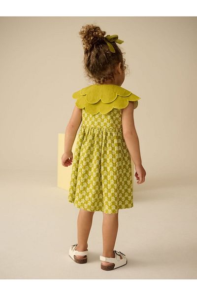 Next Baby Green Sweetheart Neckline Short Short Sleeve Dress