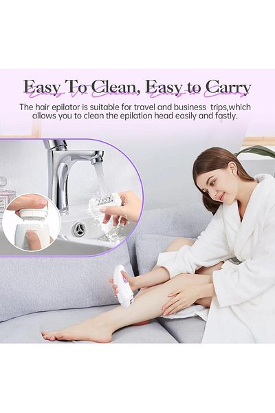 COOYA Epilator, Portable 2-in-1 Smooth Hair Removal Smooth Glide And Painless