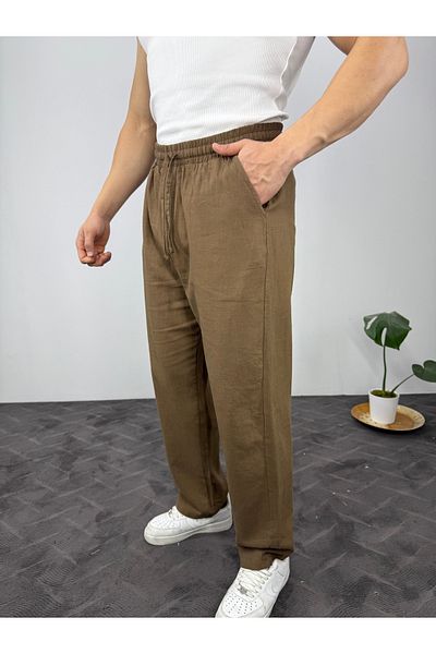 T&M Vertino Baggy Soft Linen Men's Trousers