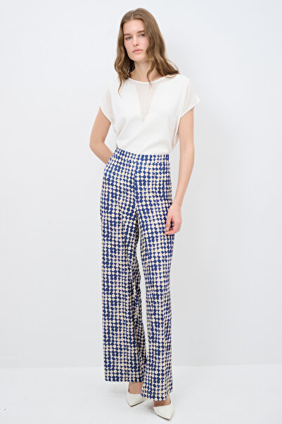 Love My Body Baskılı Beli Lastikli Pantolon