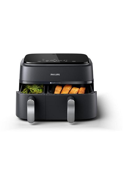 Philips Friteuza Dubla Fara Ulei Airfryer Seria 3000 Na351/00, 2750 W, Tehnologia Rapid Air