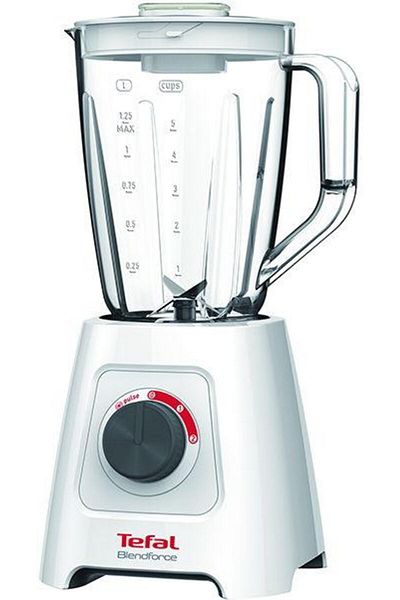 TEFAL Blender Tefal BlendForce 2 BL420131, 2 L, Capaciate utila 1.25 L, 600 W (Alb)