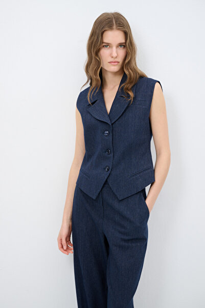 Love My Body Jean Görünümlü Yelek