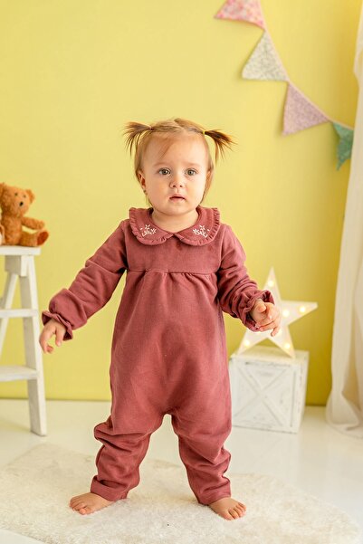 Zeyland Kislány galléros Claret Red jumpsuit (3-24 hónapos)
