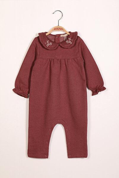 Zeyland Kislány galléros Claret Red jumpsuit (3-24 hónapos)