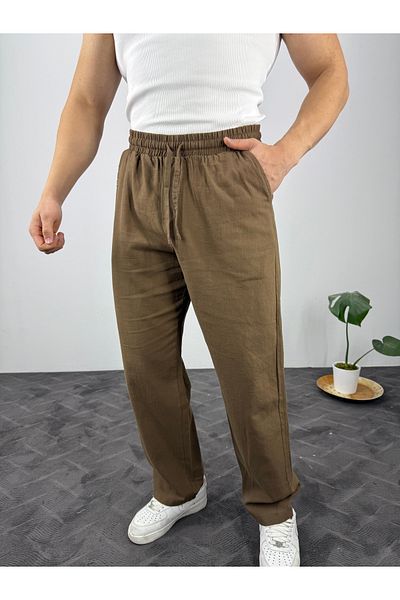 T&M Vertino Baggy Soft Linen Men's Trousers