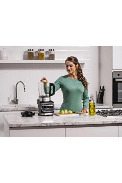 NINJA Blender & Soup maker Ninja HB150EU, 1000 W, 1.7 L, 10 Programe cu tehnologia Auto IQ (Negru/Gri)