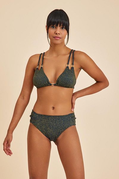 Amarelle Top de bikini triunghi fără umplutură bleumarin Maldivi