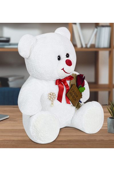 Legosh Özgüneroyuncak. Happy Mother's Day Teddy Bear with Roses
