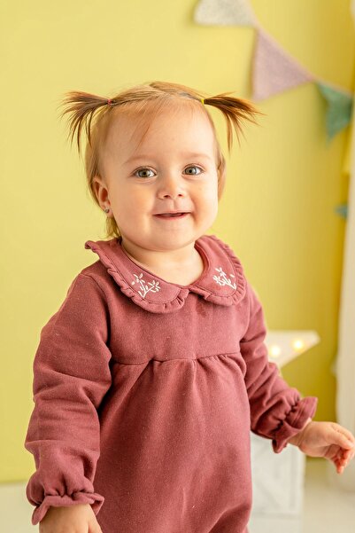 Zeyland Kislány galléros Claret Red jumpsuit (3-24 hónapos)