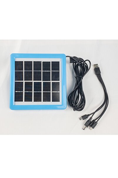 Tastech 5V 2W GÜNEŞ PANELİ ÇOKLU ŞARJ KABLOSU İLE BİRLİKTE KAMP BALIK DOĞA SO...